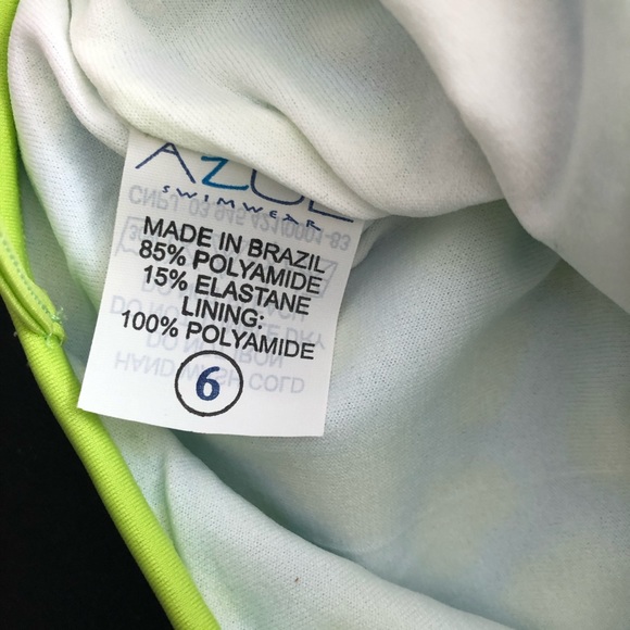 Azul One-piece Blue And Green Swimsuit Size 6 Months New With Tags - Picture 4 of 4